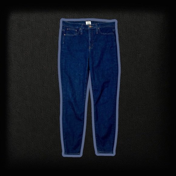 J. Crew ‘9” High-Rise Toothpick Skinny Jeans’ in “Classic Rinse” Wash Size 30 - Picture 2 of 14